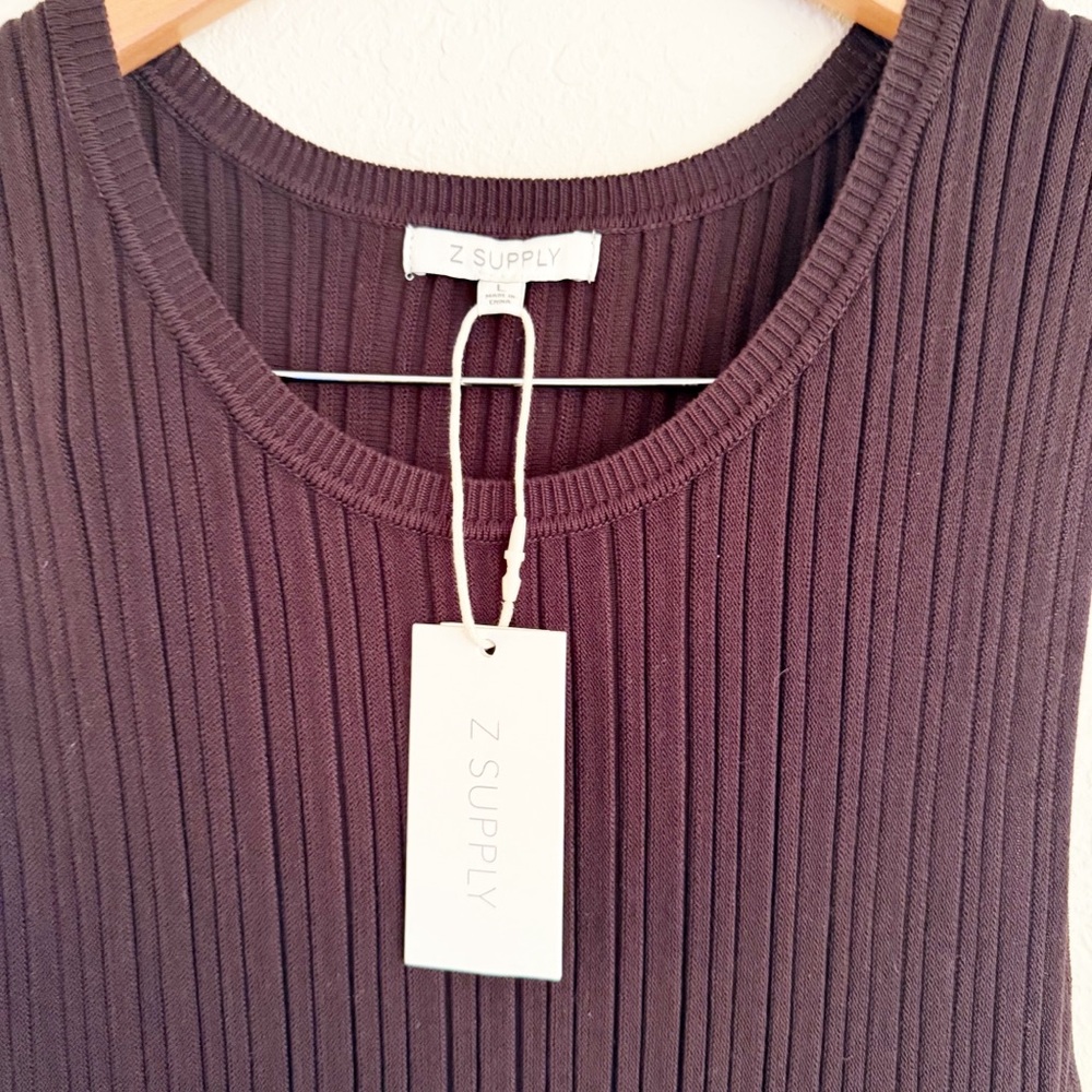 Z Supply Elba Java Brown Midi Dress Size Large - Picture 4 of 8